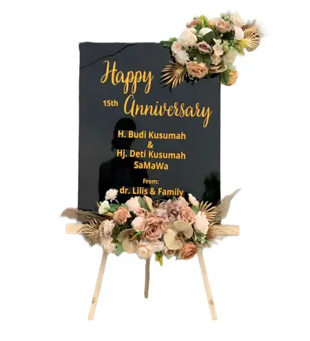 Papan Bunga Akrilik Senting